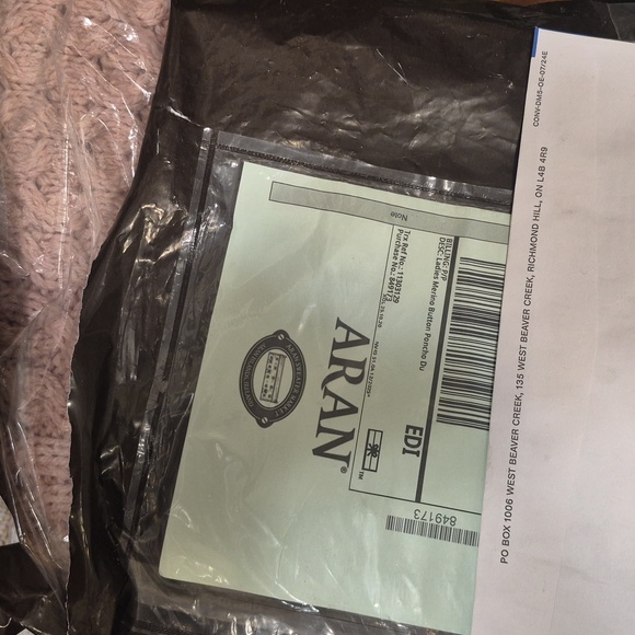 Elegant Knit Poncho in Dusty Rose - Picture 4 of 5